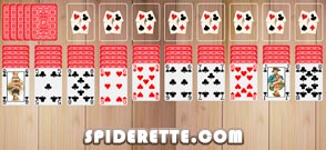 Spider Solitaire Tableau